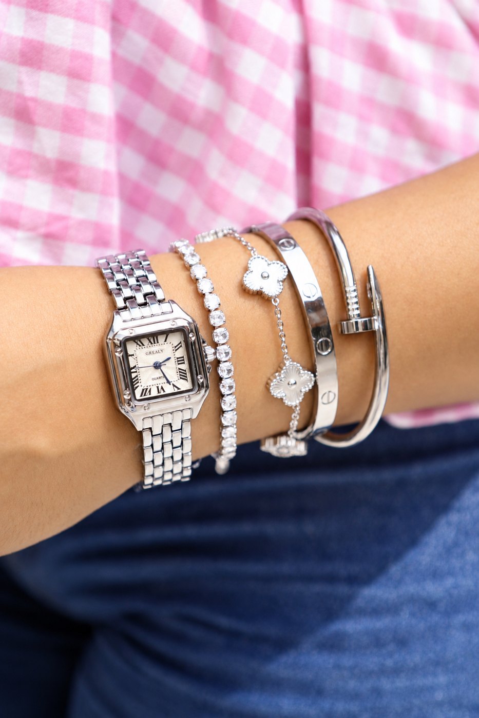Set Silver Glow con reloj Versailles Silver Set Silver Glow con reloj Versailles Silver · KURA